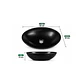  Lavamanos Ceramica Ovalado Negro Mate - Miniatura 2