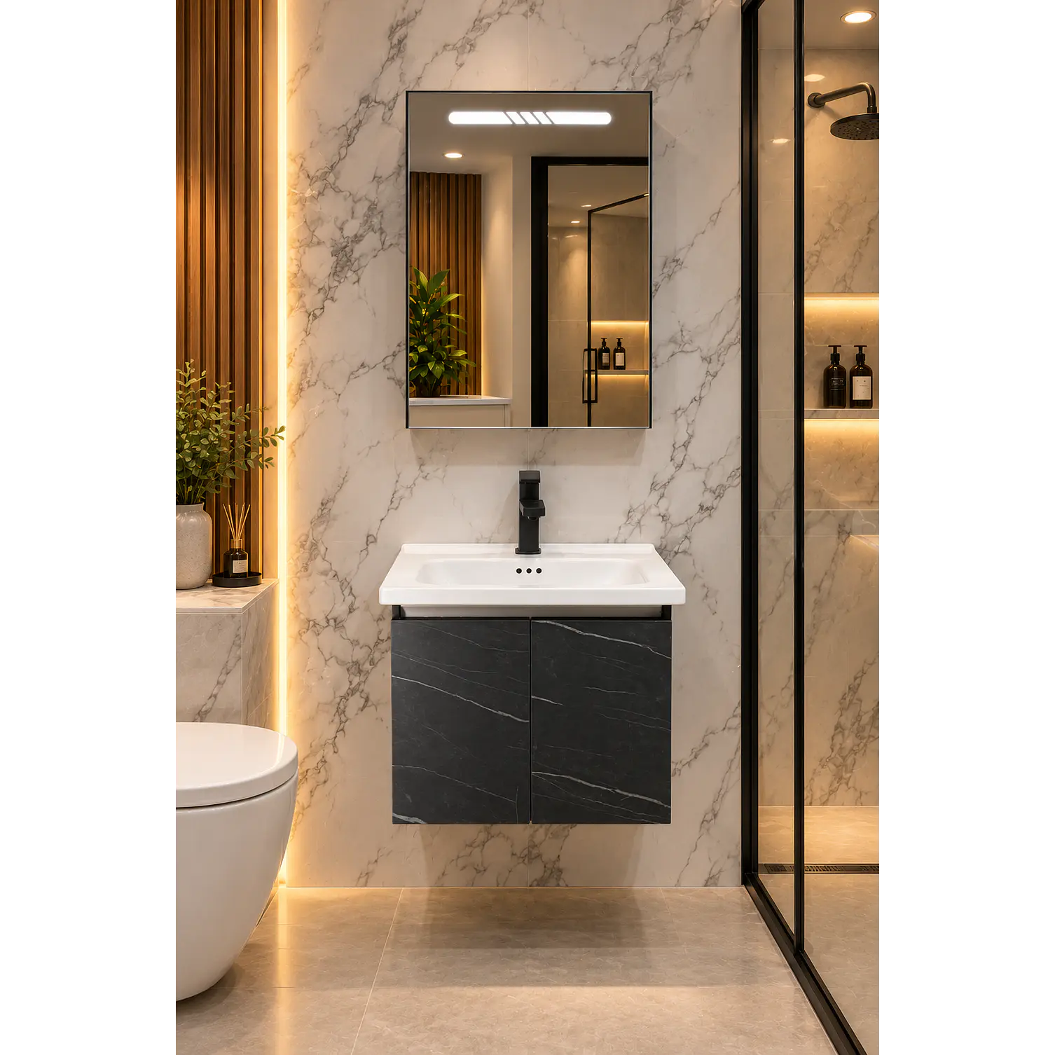  Mueble Vanitorio 50cm BOTIQUIN BLACK 1