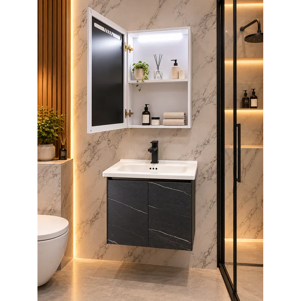  Mueble Vanitorio 50cm BOTIQUIN BLACK 2