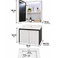 Mueble Vanitorio 50cm BOTIQUIN BLANCO/GRIS - Miniatura 3