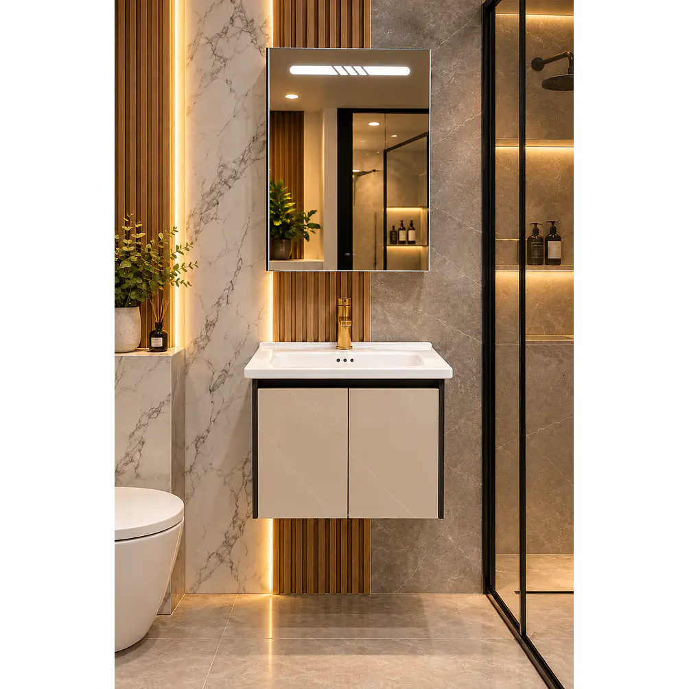 Mueble Vanitorio 50cm BOTIQUIN CAQUI 1