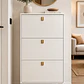 Mueble Zapatero Organizador 3 Niveles Blanco Con Dorado - Miniatura 1