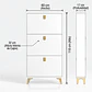 Mueble Zapatero Organizador 3 Niveles Blanco Con Dorado - Miniatura 2