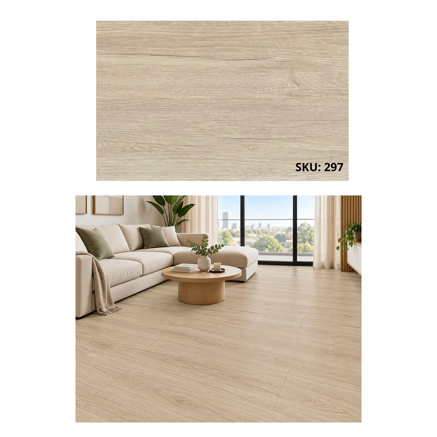 Piso SPC 5 mm Caqui con Sistema Click 1