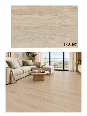 Piso SPC 5 mm Caqui con Sistema Click
