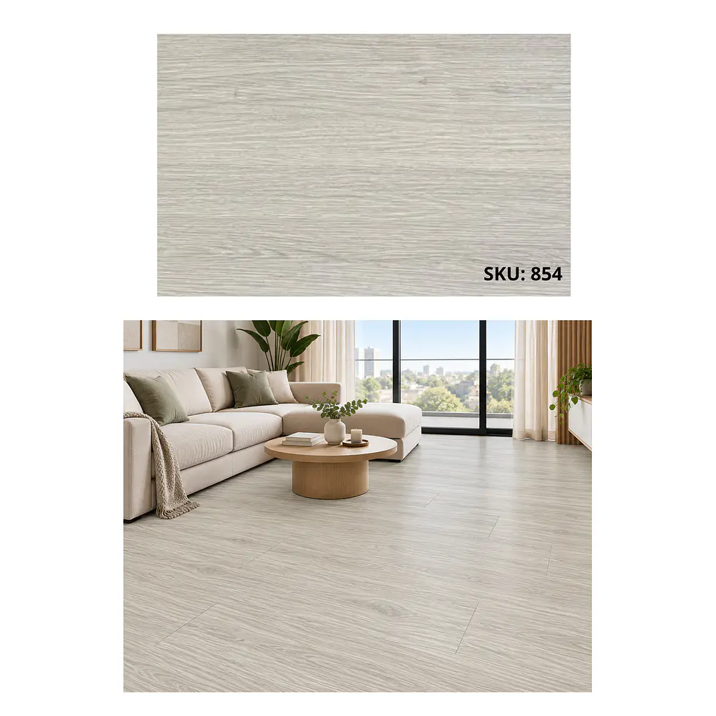 Piso SPC 5 mm Greige con Sistema Click 1