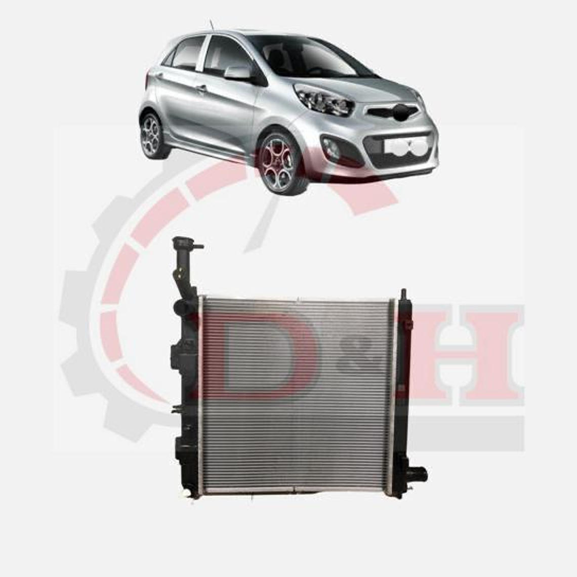 RADIADOR MOTOR COMPATIBLE KIA MORNING 2011-2017 1