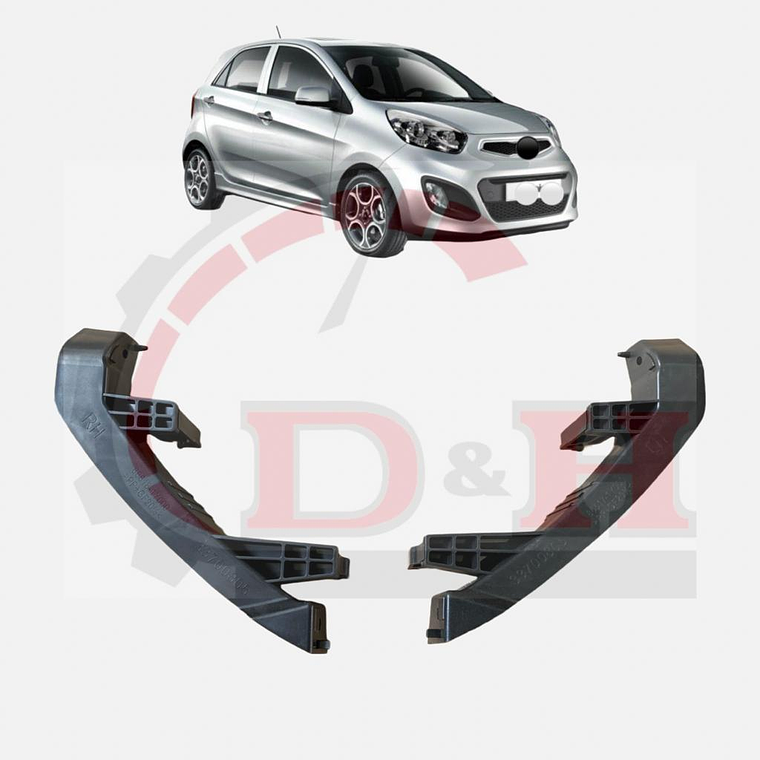 PAR GUIA OPTICO COMPATIBLE KIA MORNING 2011-2017 1