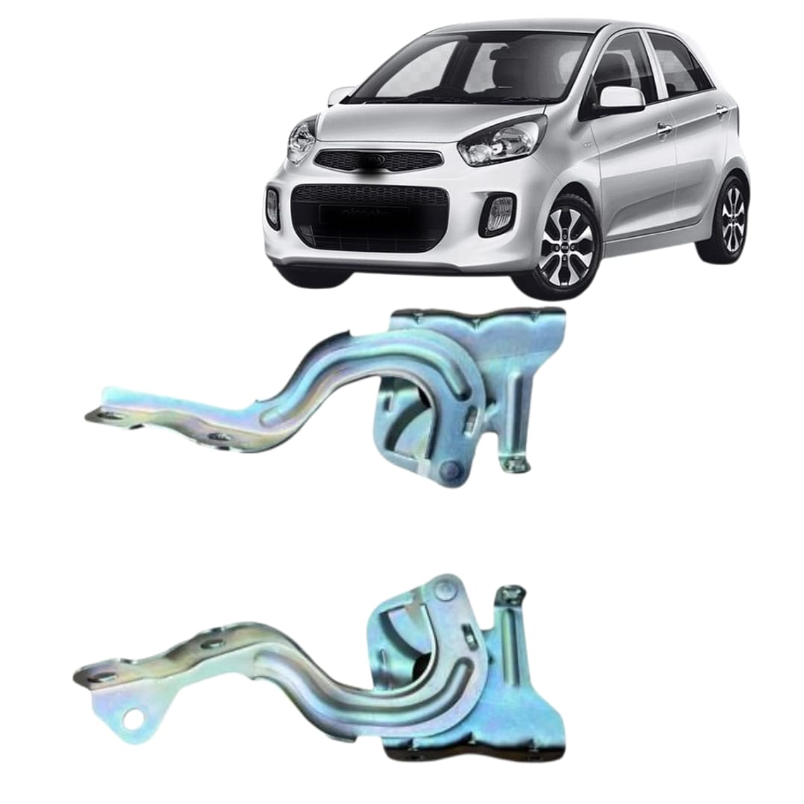 PAR BISAGRAS DE CAPOT COMPATIBLE KIA MORNING 2011-2017 1