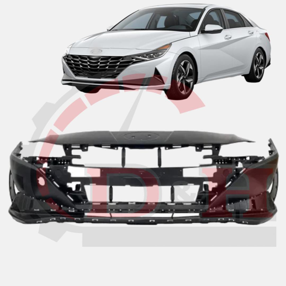 PARACHOQUE DELANTERO COMPATIBLE HYUNDAI ELANTRA 2021-2023 1