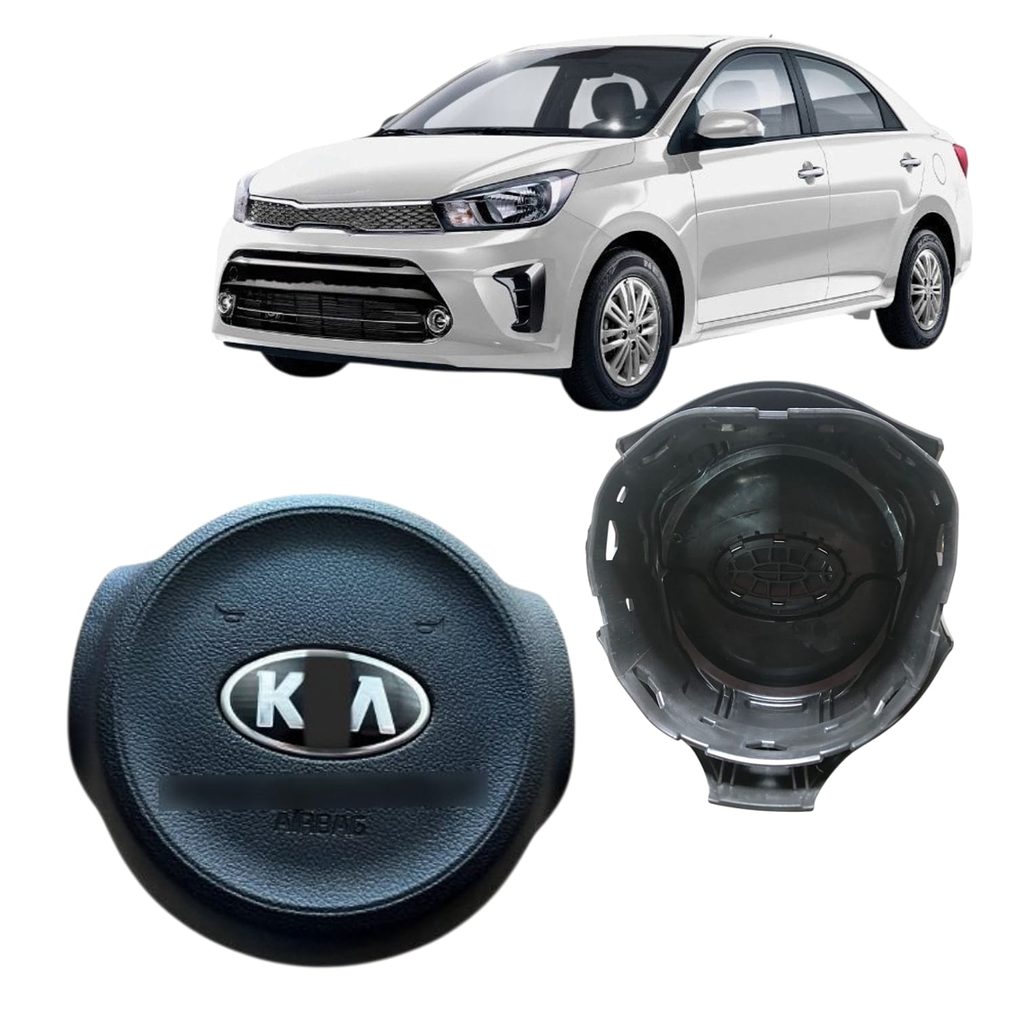 TAPA AIRBAG COMPATIBLE KIA SOLUTO 2019-2023 1
