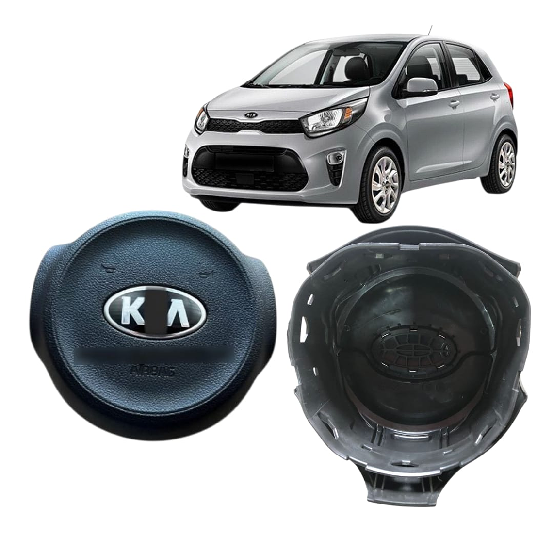 TAPA AIRBAG COMPATIBLE KIA MORNIG 2018-2023 1