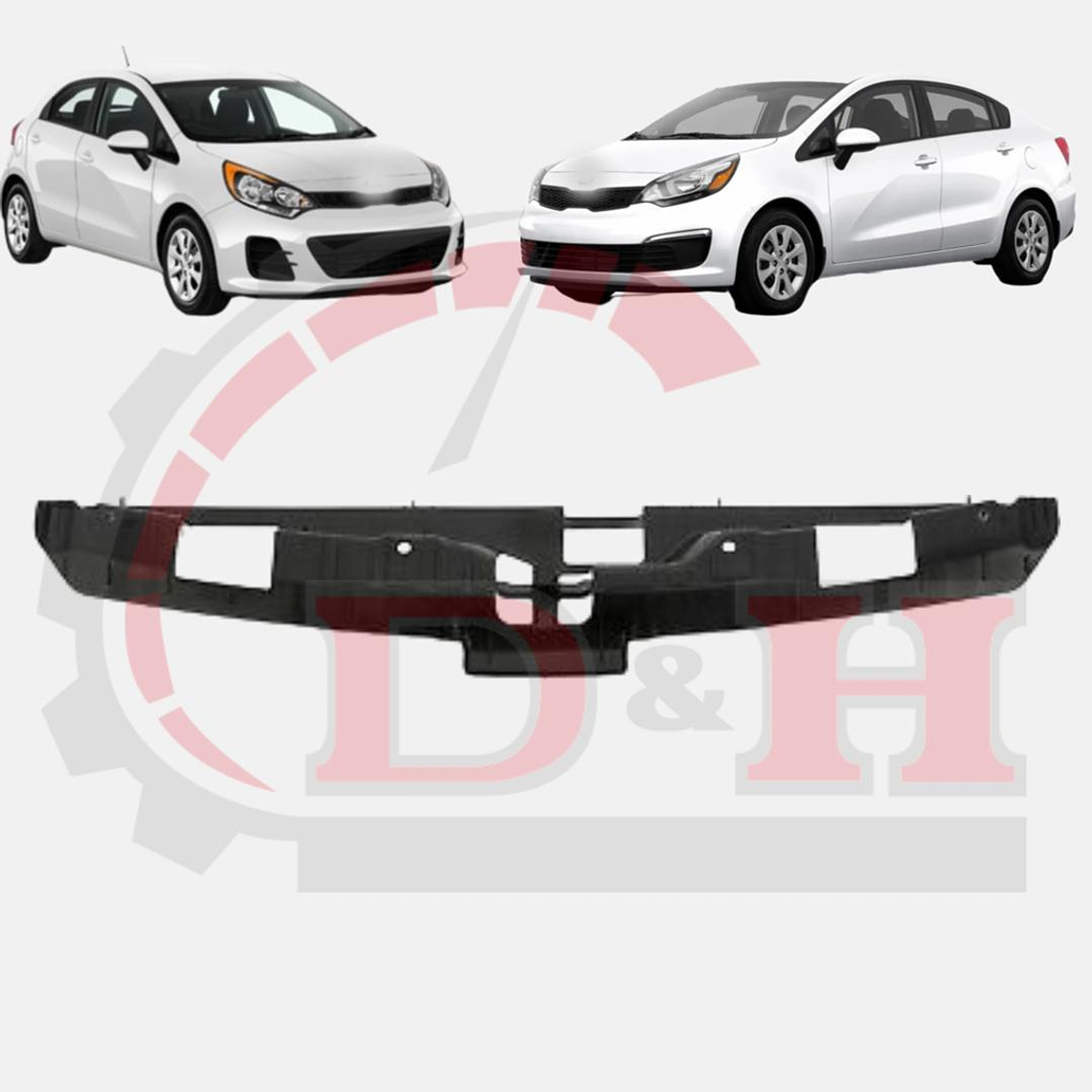 SOPORTE CUBRE CHAPA COMPATIBLE KIA RIO 3-5 2011-2017 1