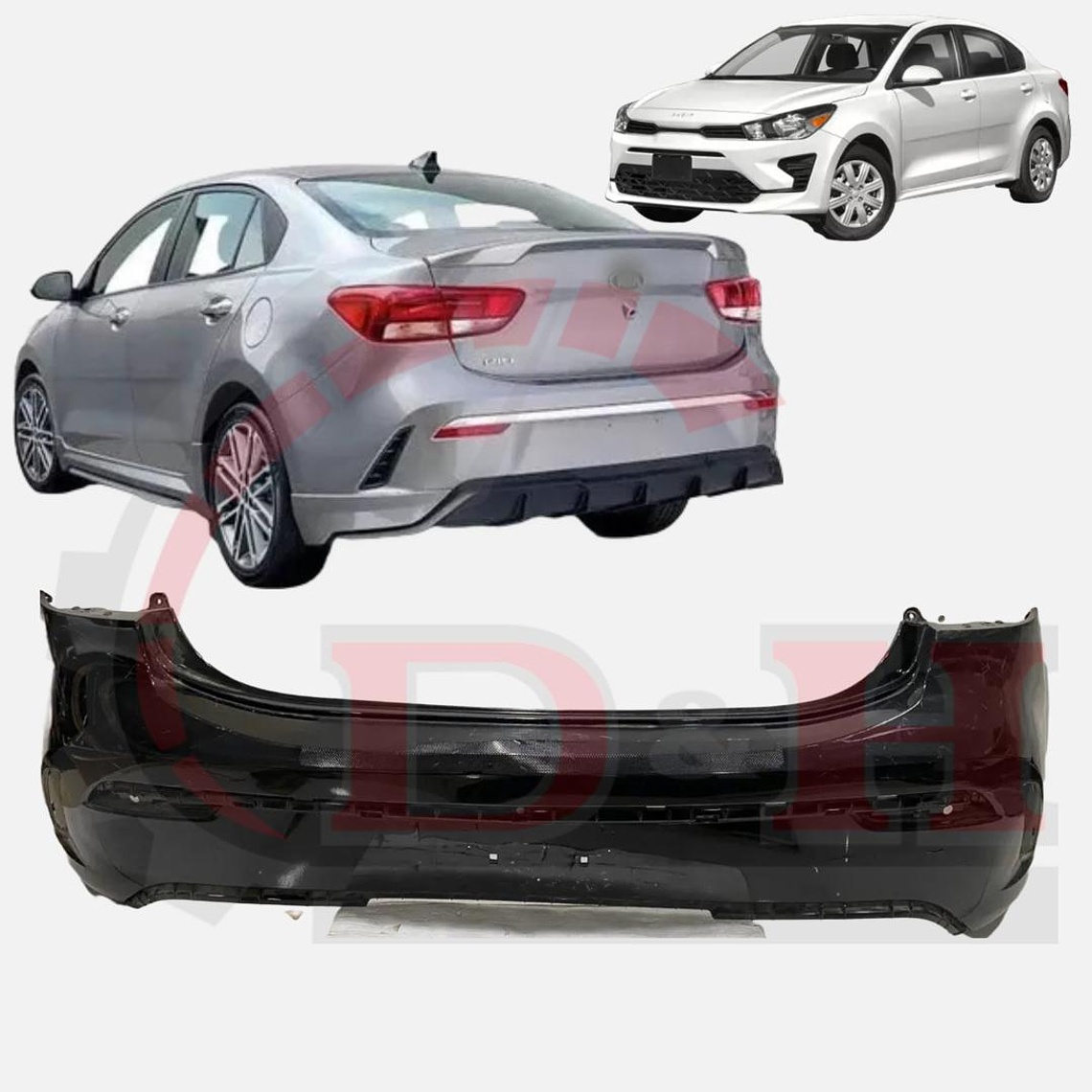 PARACHOQUE TRASERO COMPATIBLE KIA RIO 4 2018-2021 1