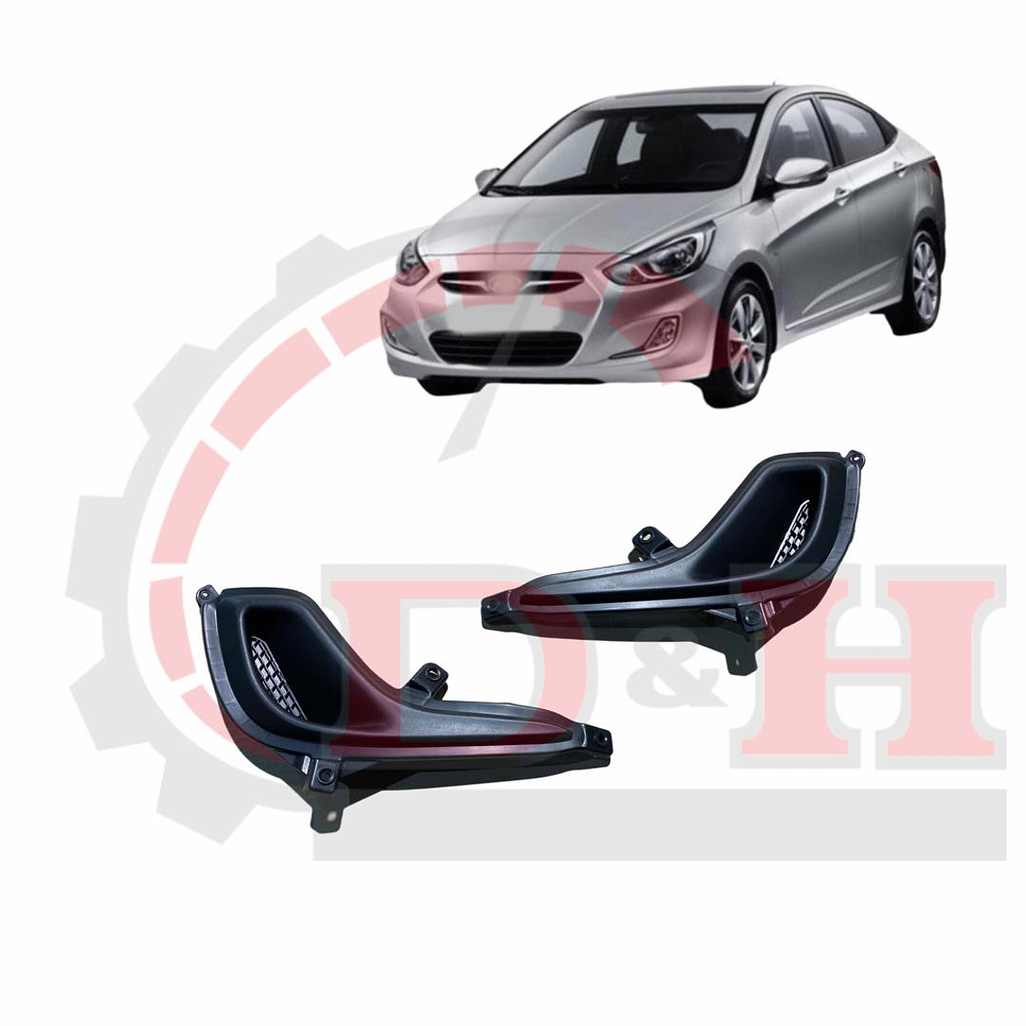 PAR TAPA NEBLINEROS COMPATIBLE HYUNDAI ACCENT RB 2011-2021 1