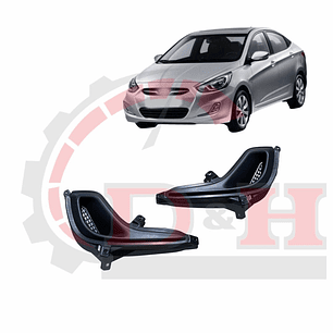 PAR TAPA NEBLINEROS COMPATIBLE HYUNDAI ACCENT RB 2011-2021