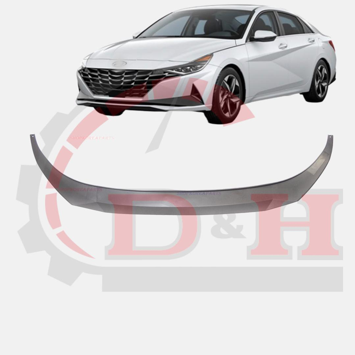 LIP DELANTERO INFERIOR COMPATIBLE HYUNDAI ELANTRA 2021-2023 1