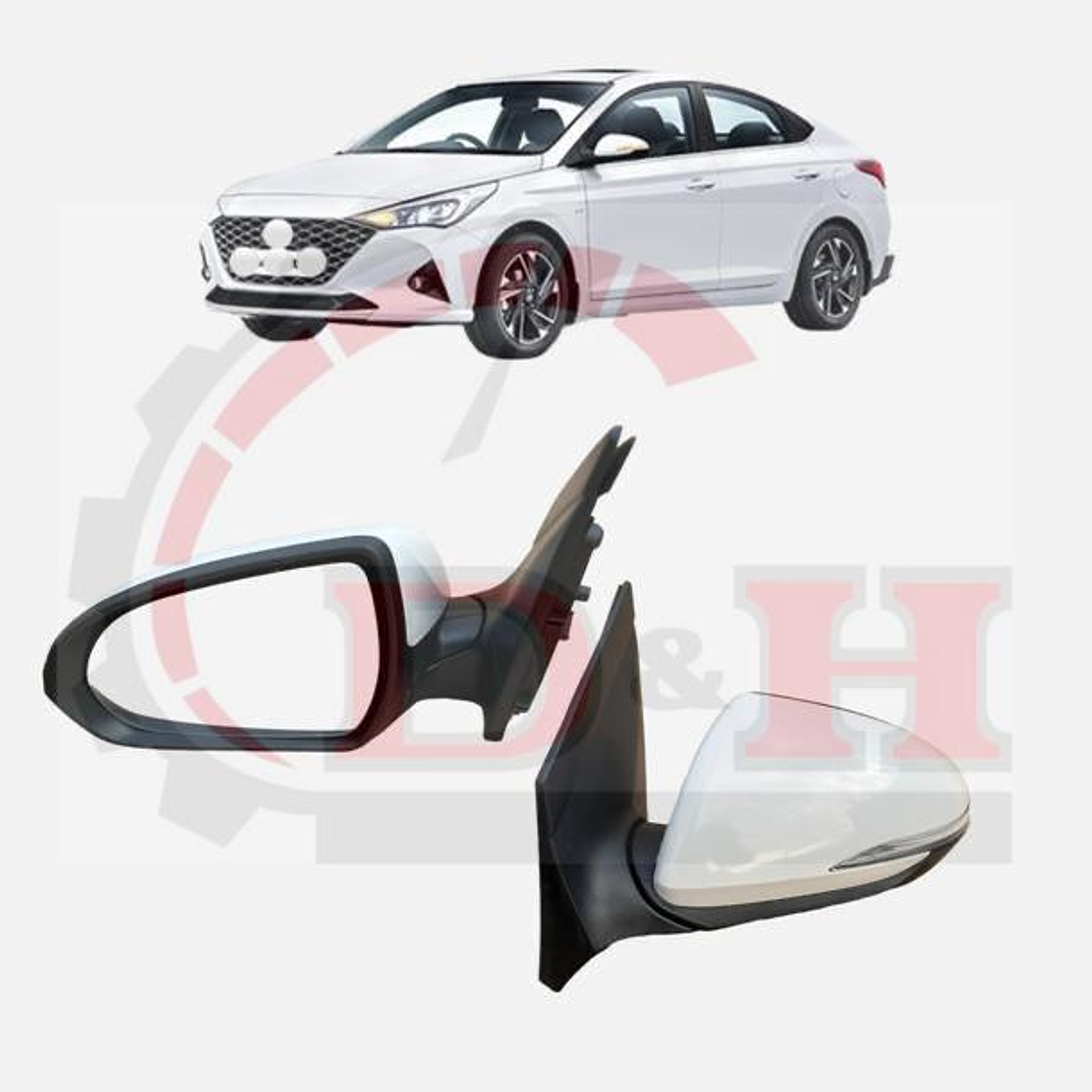 ESPEJO IZQUIERDO COMPATIBLE HYUNDAI ACCENT HCI 2021-2023 1