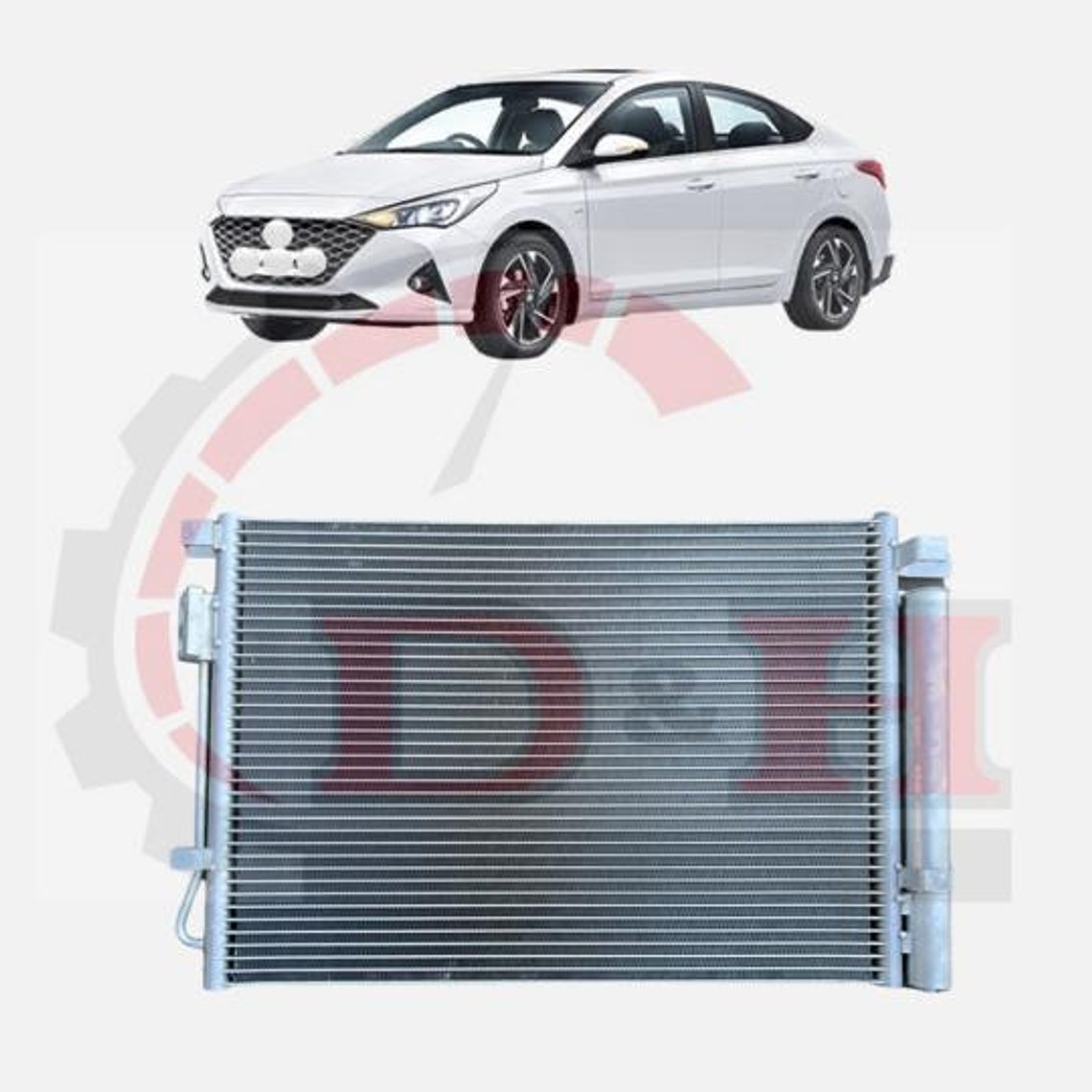 CONDENSADOR DE A/C COMPATIBLE HYUNDAI ACCENT HCI 2021-2023 1