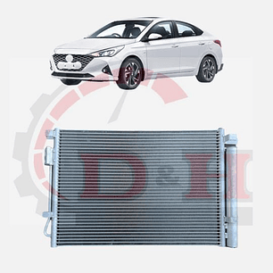 CONDENSADOR DE A/C COMPATIBLE HYUNDAI ACCENT HCI 2021-2023