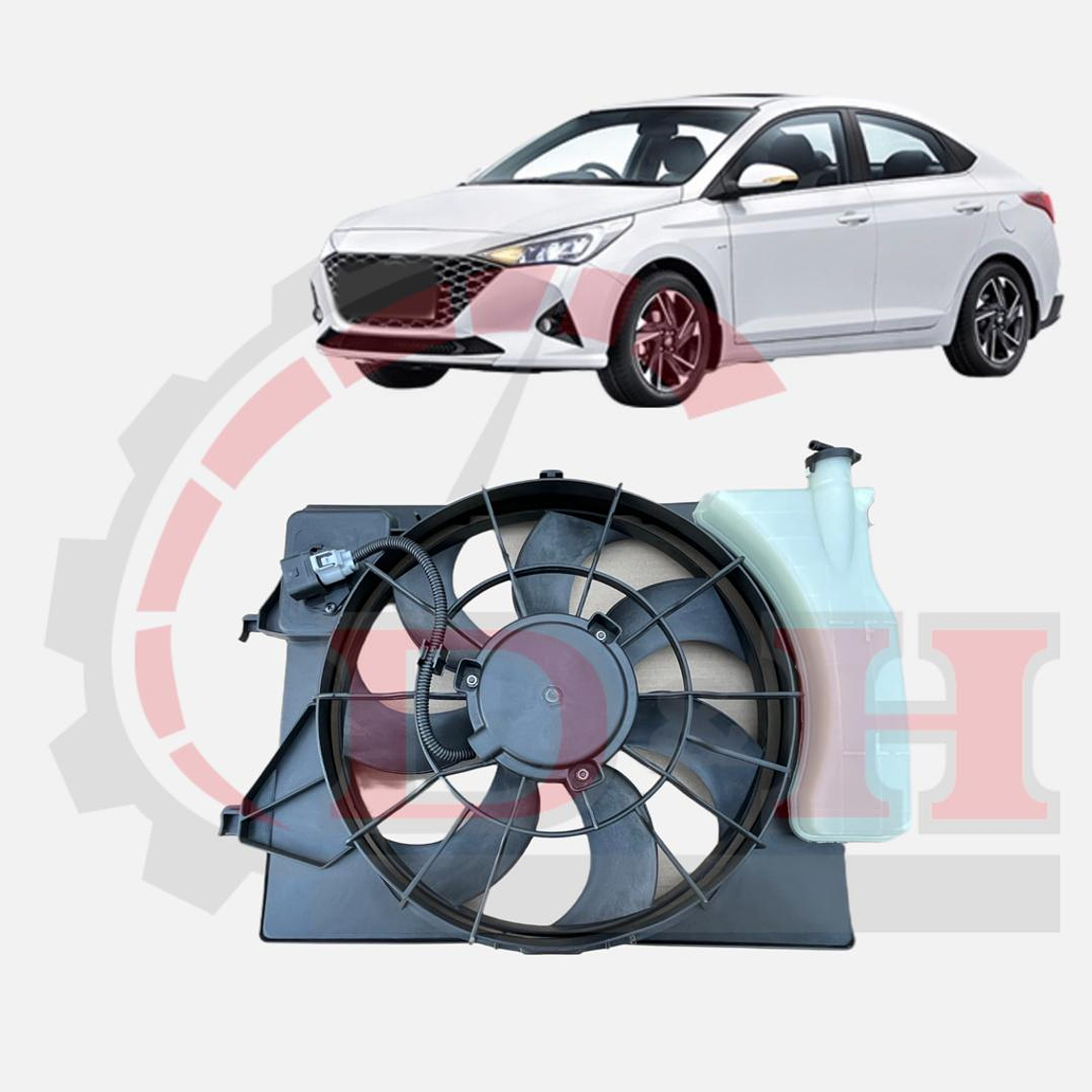 ELECTROVENTILADOR COMPATIBLE HYUNDAI ACCENT HCI 2021-2023 1