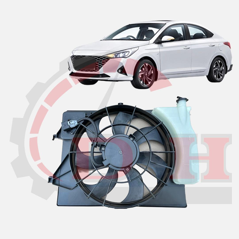 ELECTROVENTILADOR COMPATIBLE HYUNDAI ACCENT HCI 2021-2023 1