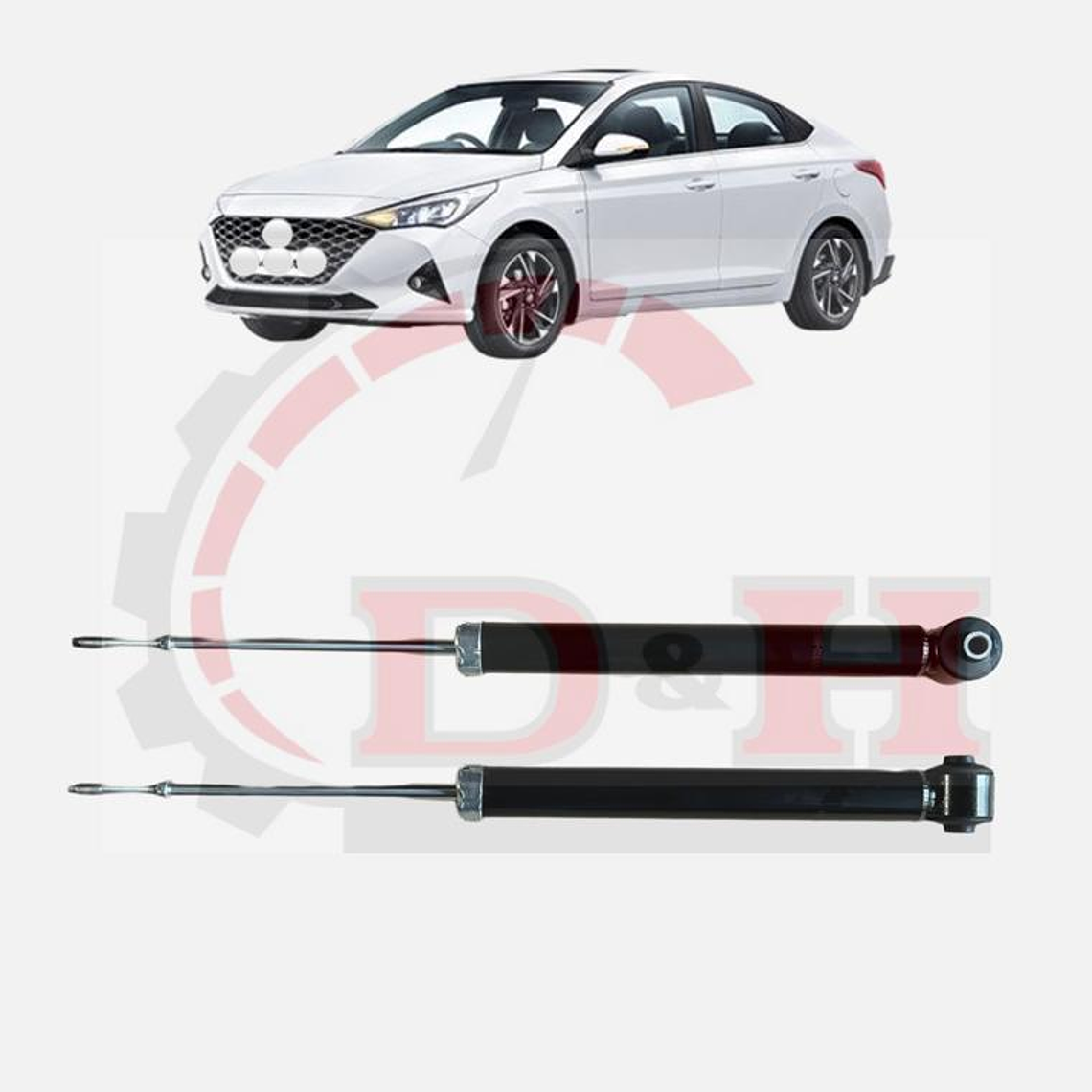 PAR AMORTIGUADORES TRAS COMPATIBLE HYUNDAI ACCENT HCI 2021-2023 2