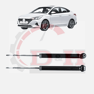 PAR AMORTIGUADORES TRAS COMPATIBLE HYUNDAI ACCENT HCI 2021-2023