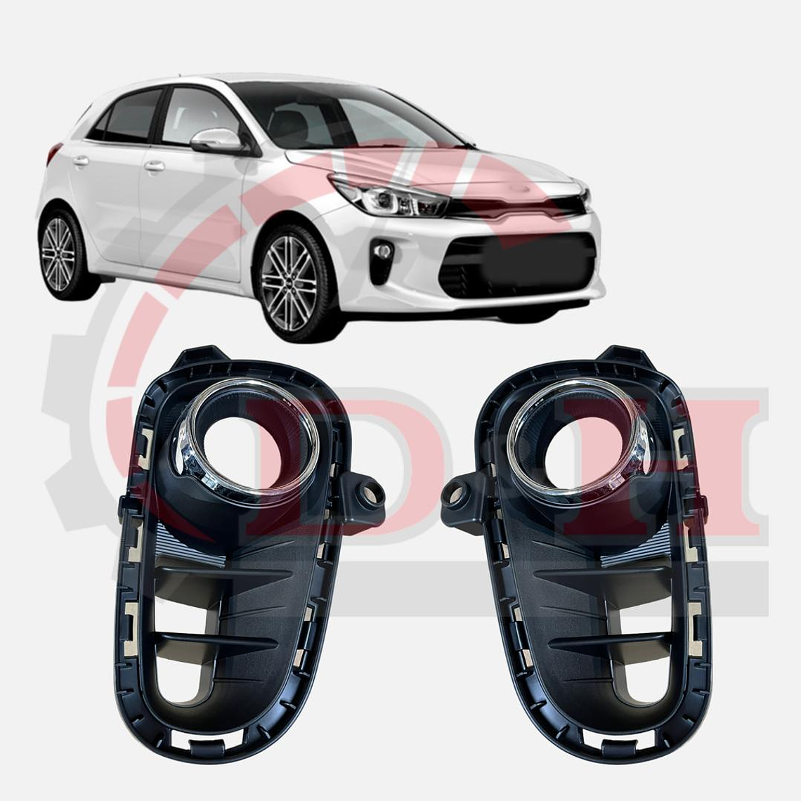 PAR BISEL DE NEBLINERO COMPATIBLE KIA RIO 4-5 2018-2023 1