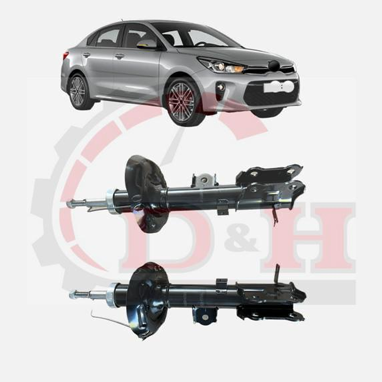 PAR AMORTIGUADORES DEL COMPATIBLE KIA RIO 4-5 2018-2023 1