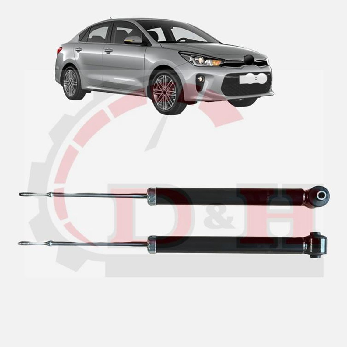 PAR AMORTIGUADORES TRAS COMPATIBLE KIA RIO 4-5 2018-2023 1