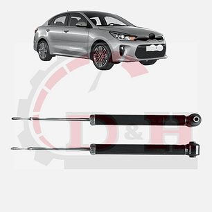 PAR AMORTIGUADORES TRAS COMPATIBLE KIA RIO 4-5 2018-2023