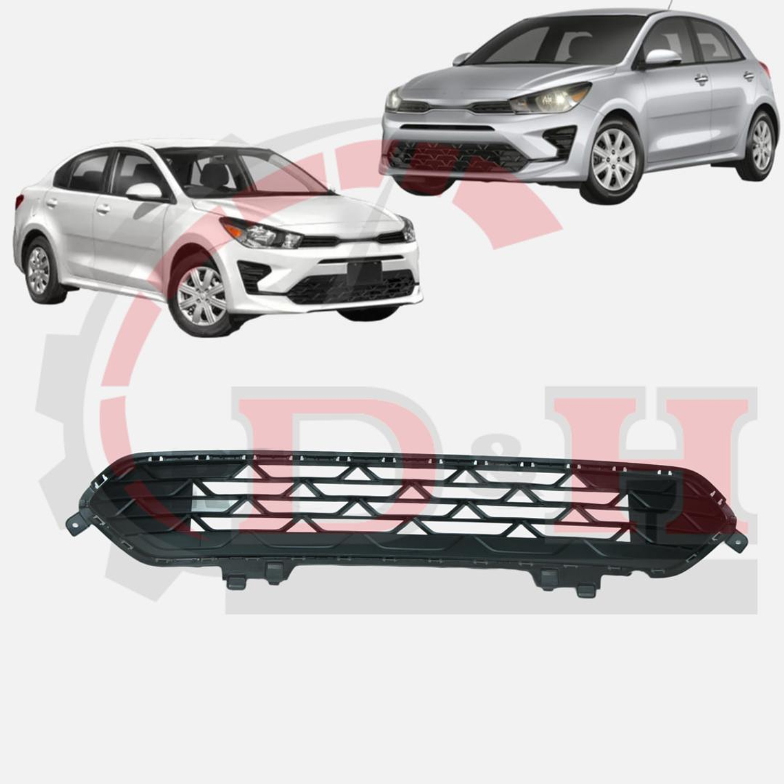 REJILLA DELANTERA COMPATIBLE KIA RIO 4-5 2022-2024 1