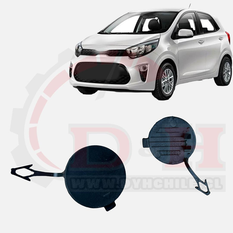 TAPA REMOLQUE DELANTERO COMPATIBLE KIA MORNING 2018-2023 1