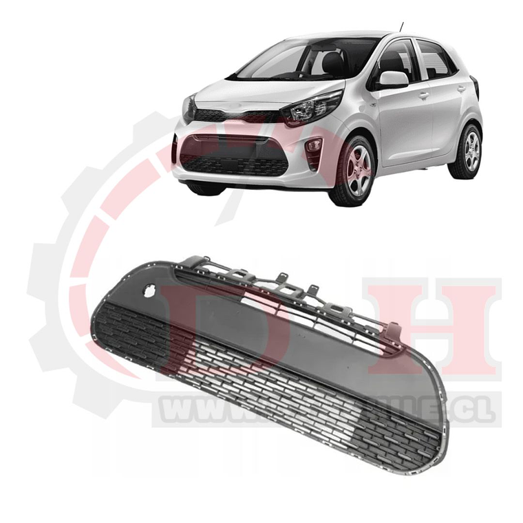 REJILLA DELANTERA COMPATIBLE KIA MORNING 2018-2023 1