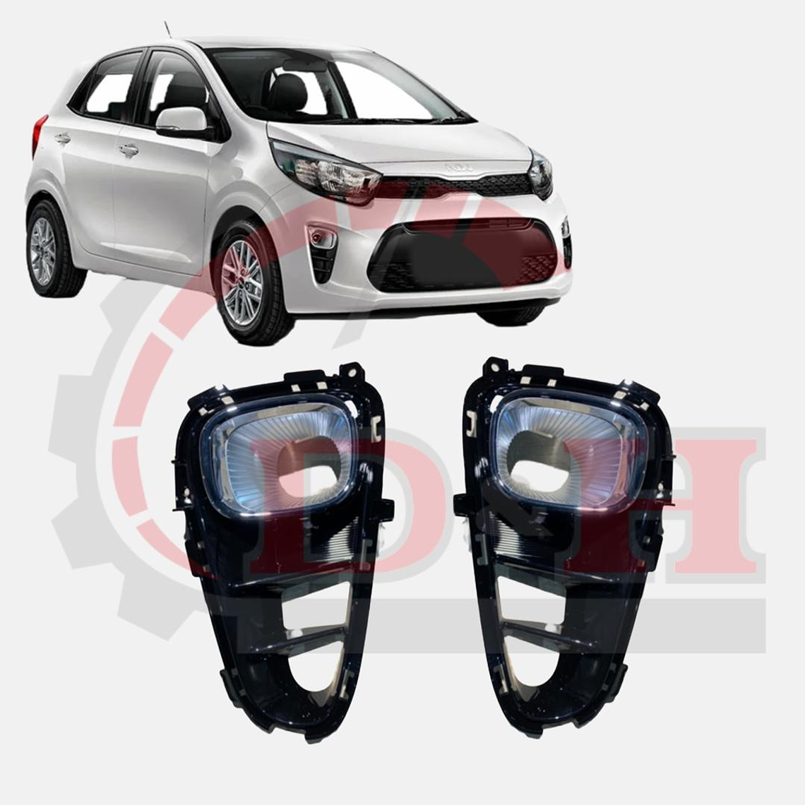 PAR BISELES NEBLINERO COMPATIBLE KIA MORNING 2018-2023 1