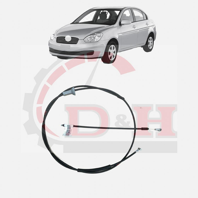 PAR PIOLAS CAPOT COMPATIBLE HYUNDAI ACCENT 2006-2011 1