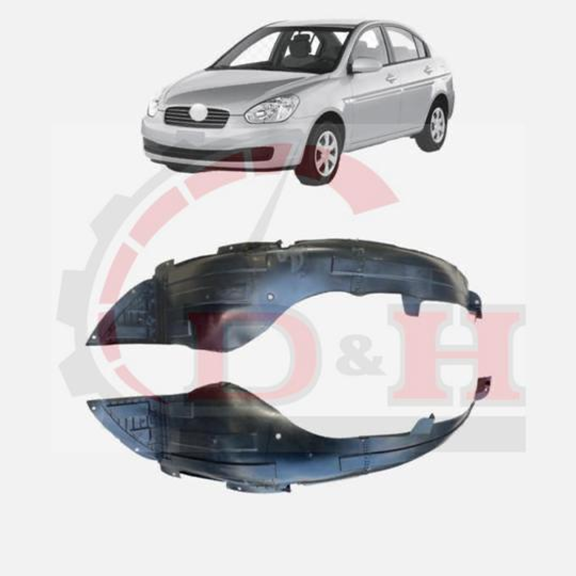 PAR GUARDAFANGOS DEL COMPATIBLE HYUNDAI ACCENT 2006-2011 1