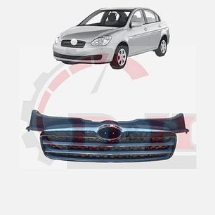 MASCARA + CUBRE CHAPA COMPATIBLE HYUNDAI ACCENT 2006-2011