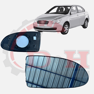 LUNETA DE ESPEJO DERECHO COMPATIBLE HYUNDAI ACCENT 2006-2011