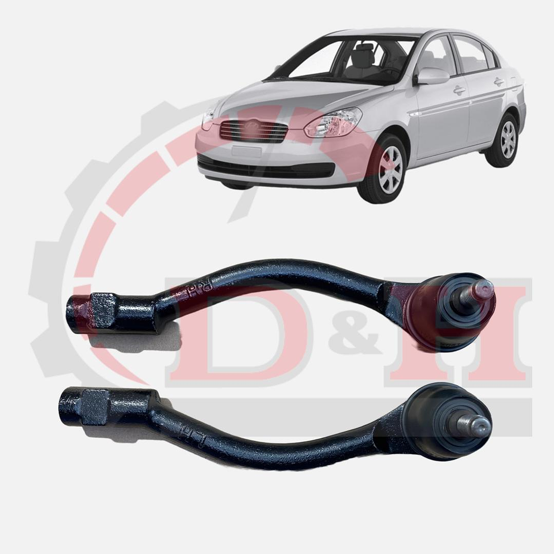 PAR TERMINALES DE DIRECCION COMPATIBLE HYUNDAI ACCENT 2006-2011 1
