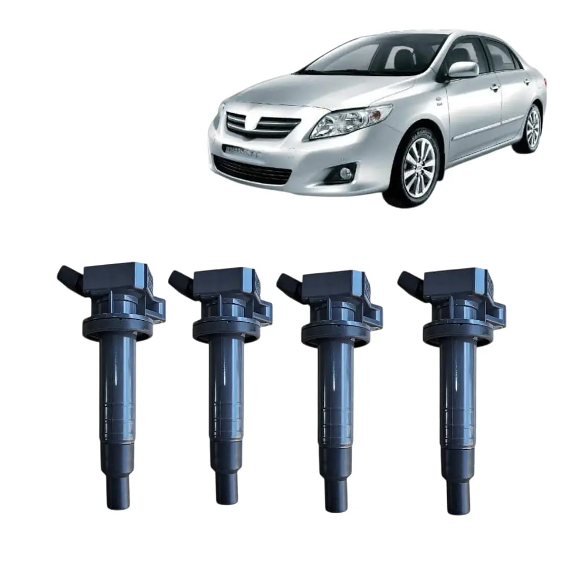 jgo 4 bobinas originales compatibles toyota corolla 1.8 2003-2011 1