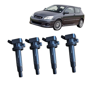 jgo 4 bobinas originales compatible con toyota corolla sport 2002-2008