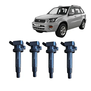jgo 4 bobinas originales compatible con toyota rav 1.8 2004-2006
