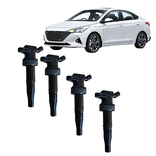 jgo 4 bobinas originales compatible con hyundai accent rb 1.4 2021-2024 