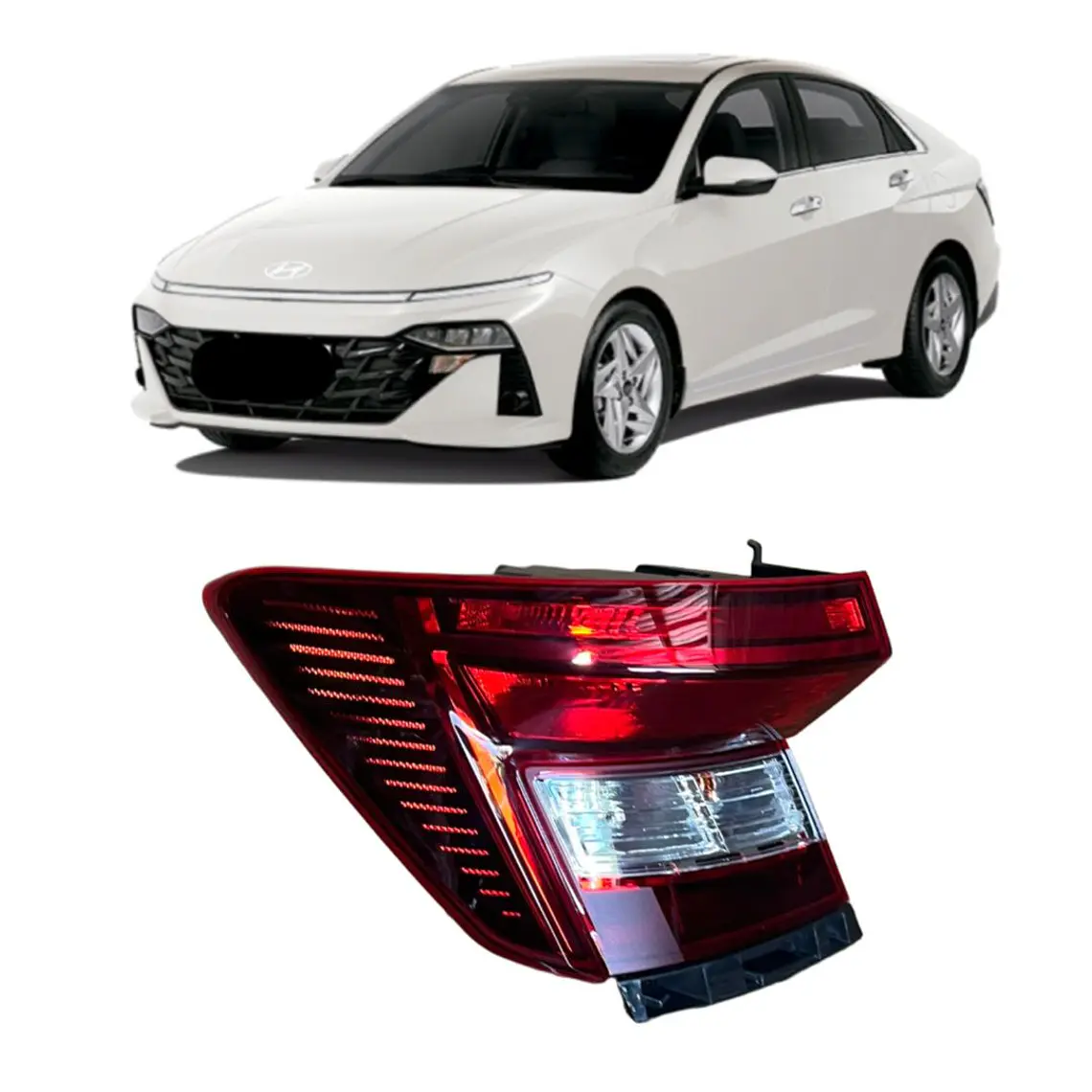 Foco Ext Trasero Izq Comaptible Hyu Accent All New 24-25 /ay 1