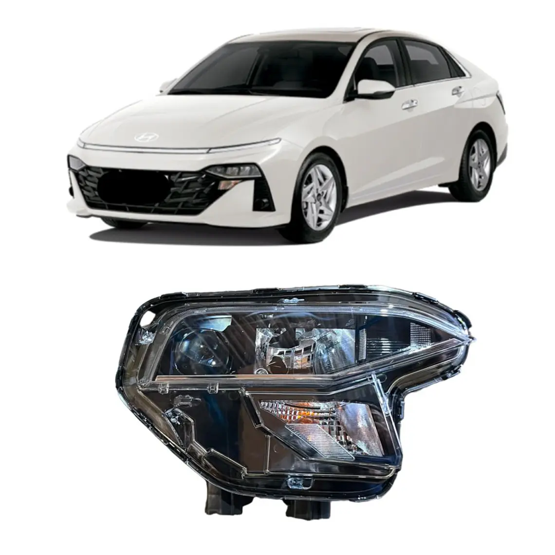 Optico Derecho Compatible Hyu Accent All New 2024-2025 /ay 1