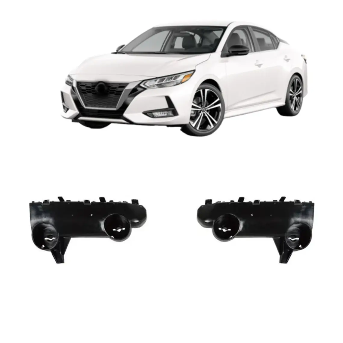 Par Mensulas Delanteras Compatible Nissan Sentra 2020-2025 /6l 1