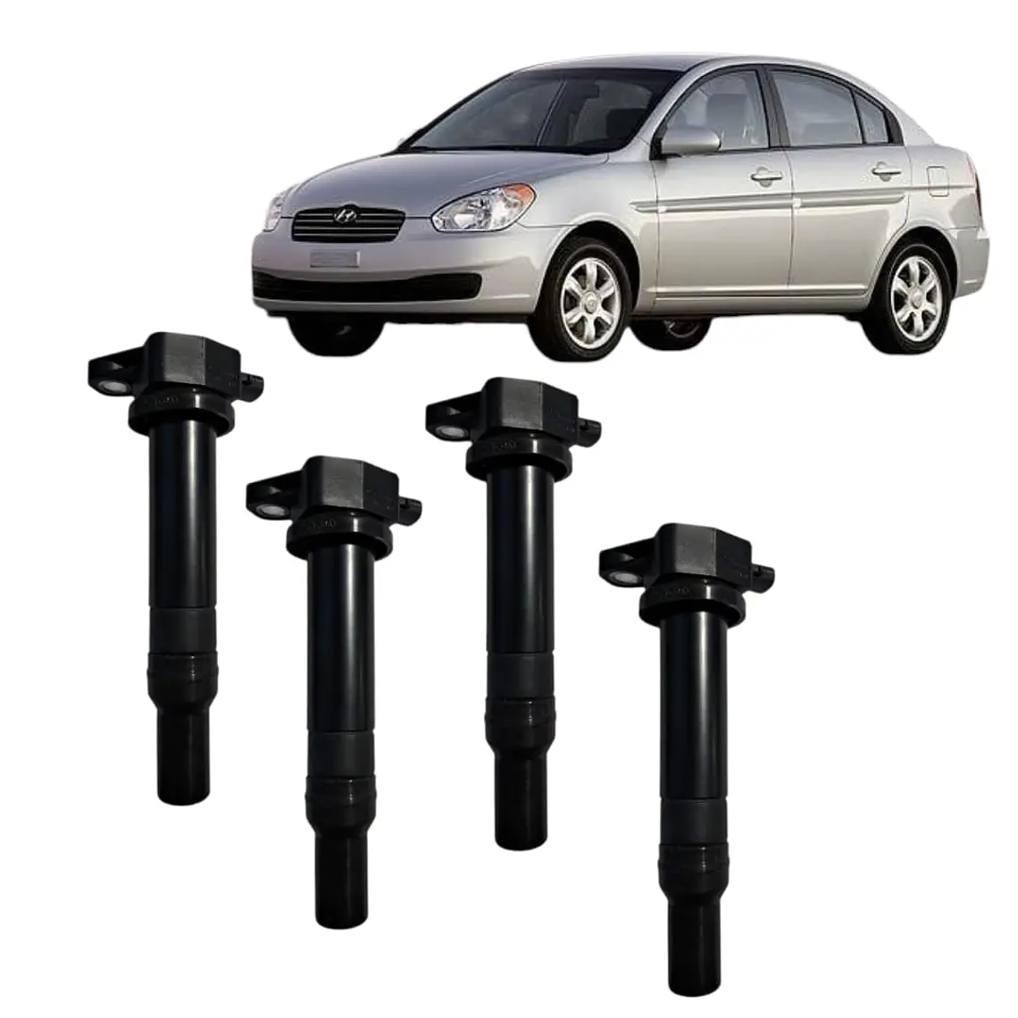 Jgo 4 Bobinas  Compatible Hyundai Accent 1.4 2006-2011 /26 1