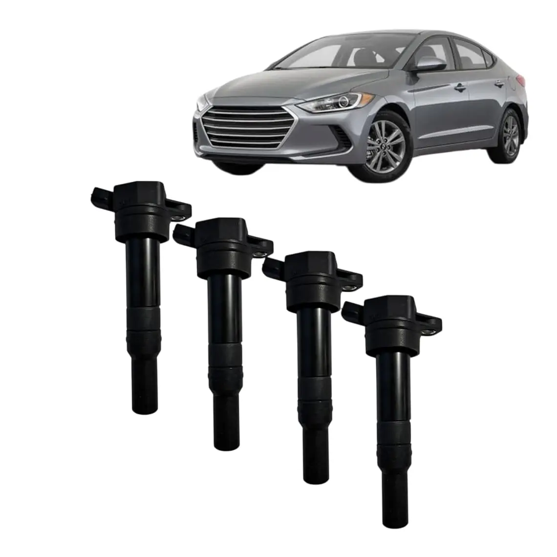 Jgo 4 Bobinas  Compatible Hyundai Elantra 2.0 2016-2019 /2e 1